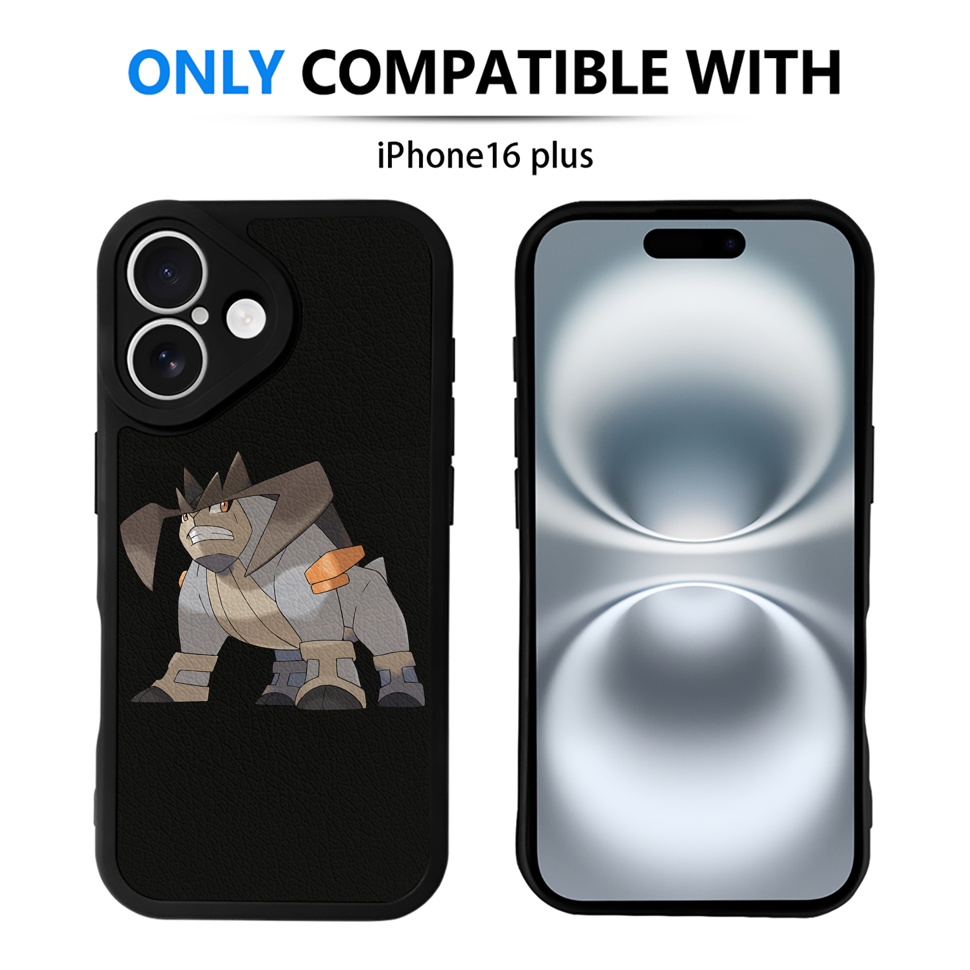 （画像用） ポケットモンスター Pokémon 【iPhone 16シリーズ対応】シリコンスマホケース（レザー調） 材質：シリコン